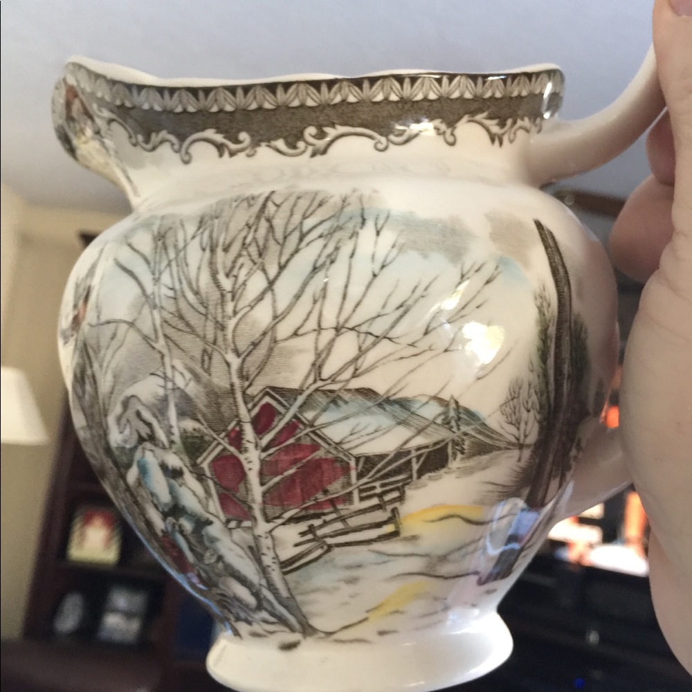 The Friendly Village pitcher by Johnson Bros.